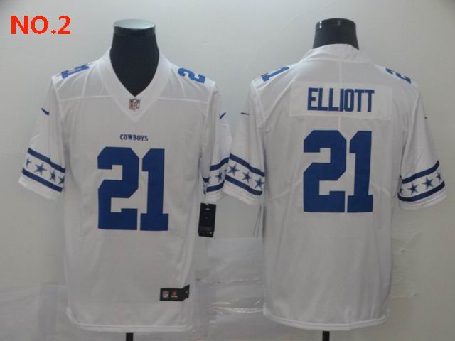 Men's Dallas Cowboys #21 Ezekiel Elliott Jerseys NO.2;